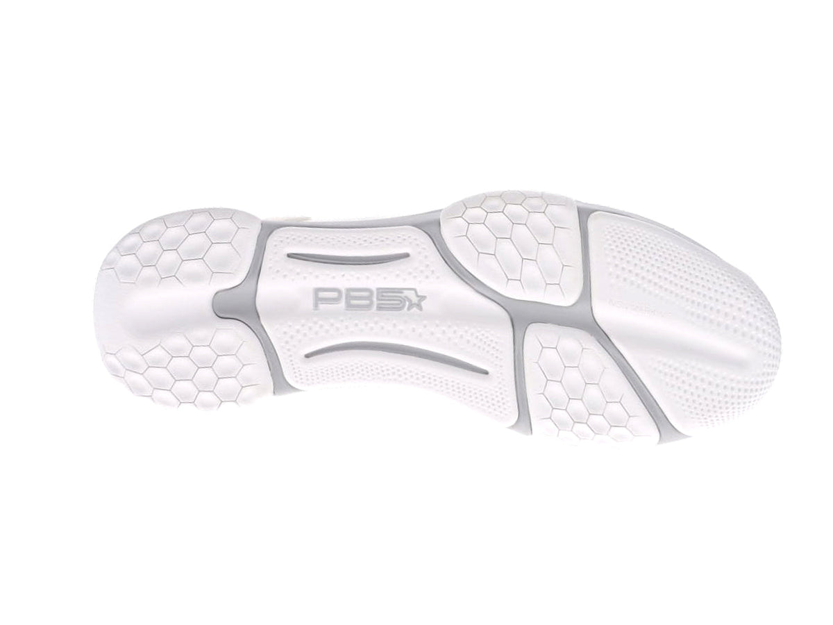 PB5star Court2 Men's Pickleball Court Shoe - White-Grey