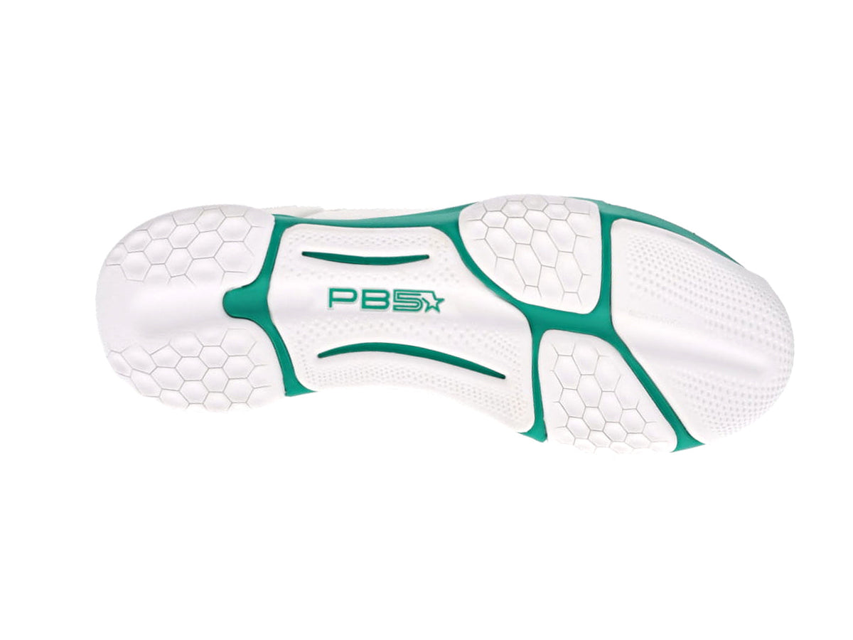 PB5star Court2 Men's Pickleball Court Shoe - White-Jade