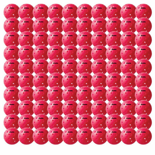 Franklin X-40 Outdoor Pickleballs – 100 Pack (Pink)