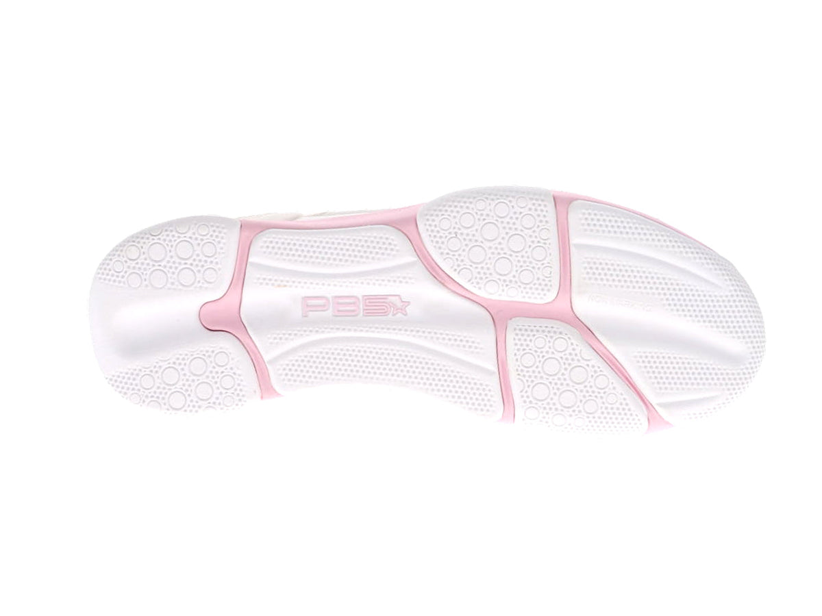 PB5star Court2 Women's Pickleball Court Shoe - White-Powder Pink