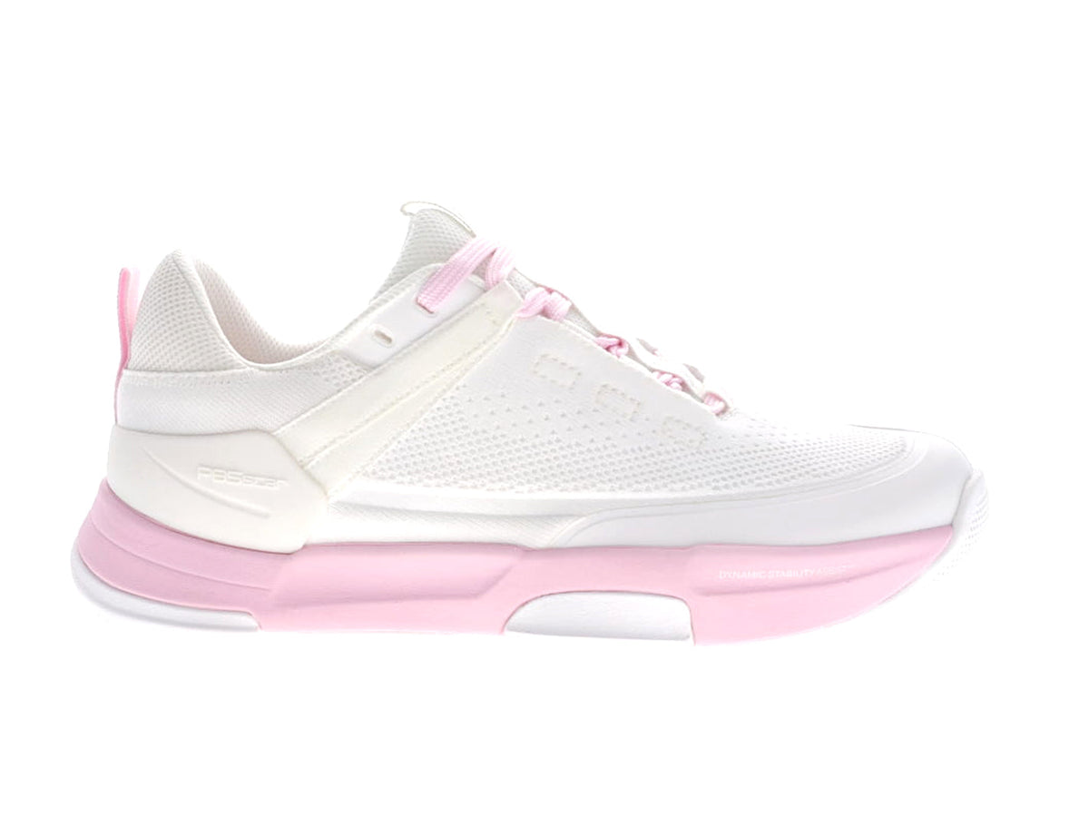 PB5star Court2 Women's Pickleball Court Shoe - White-Powder Pink