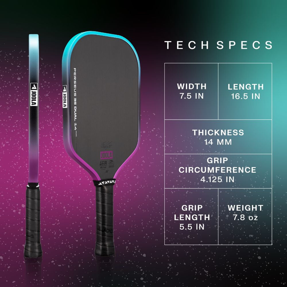 JOOLA Perseus Pro 3S Dual 14mm Pickleball Paddle
