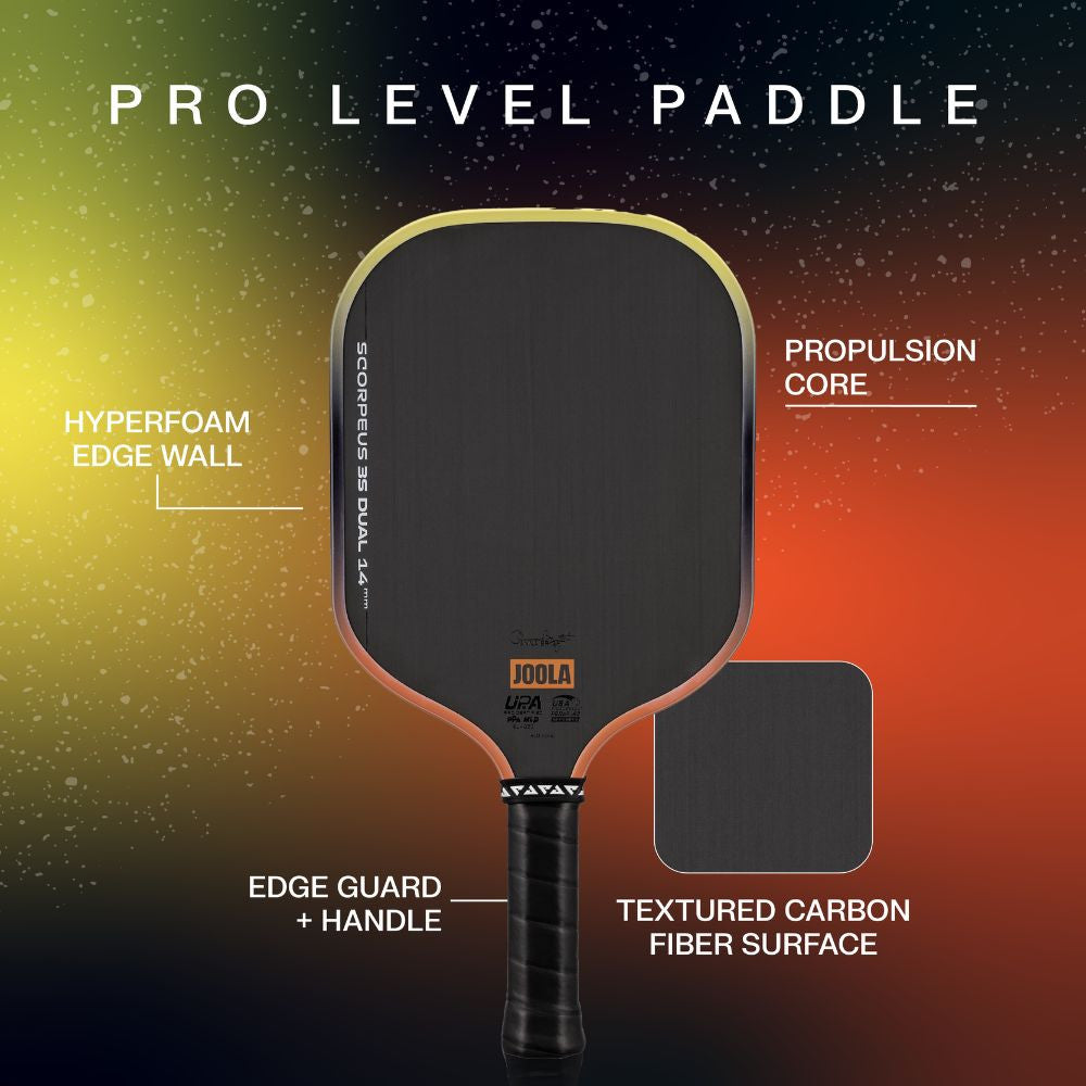 JOOLA Scorpeus Pro 3S Dual 14mm Pickleball Paddle