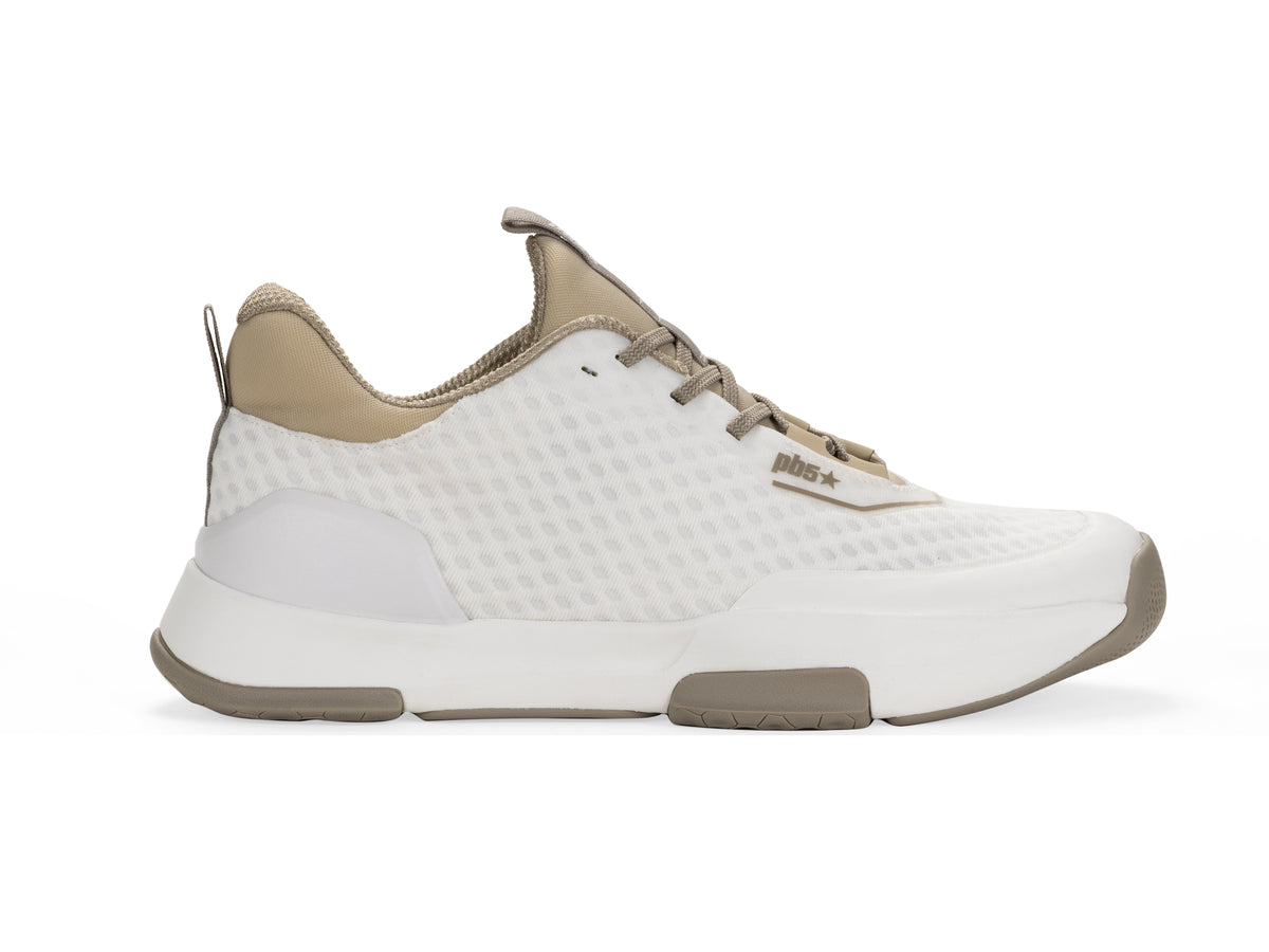 PB5star Axis Men's Pickleball Court Shoe - Soft White Multi