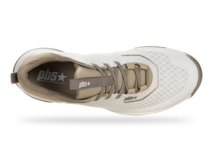PB5star Axis Men's Pickleball Court Shoe - Soft White Multi