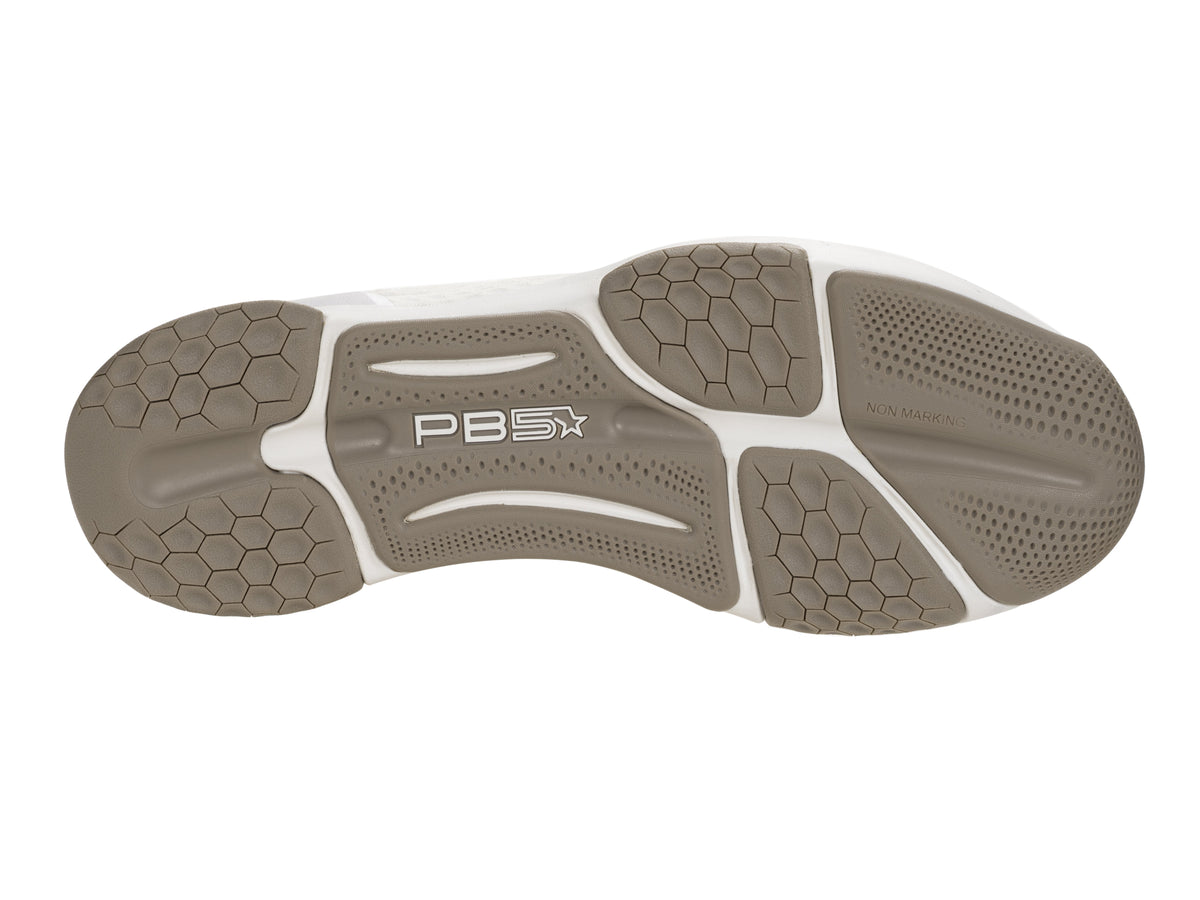 PB5star Axis Men's Pickleball Court Shoe - Soft White Multi