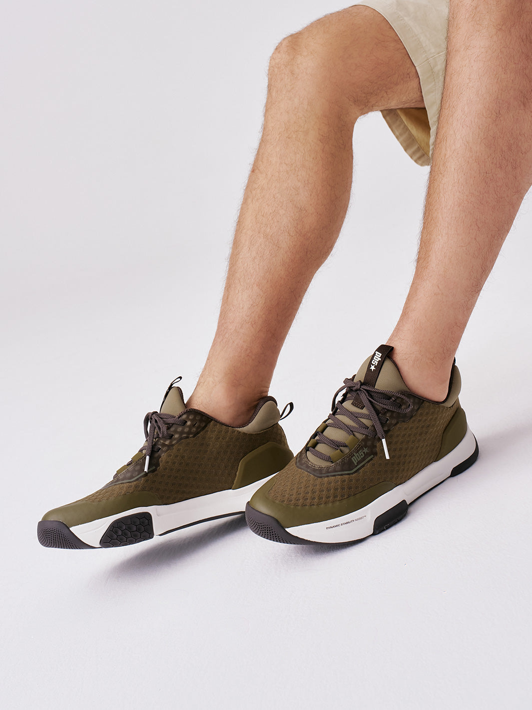 PB5star Axis Men's Pickleball Court Shoe - Olive Multi