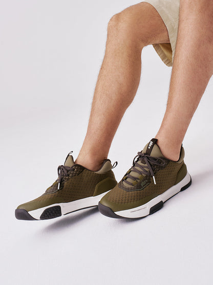 PB5star Axis Men's Pickleball Court Shoe - Olive Multi