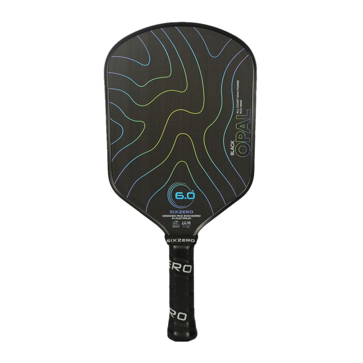 Six Zero Black Opal 14mm Pickleball Paddle