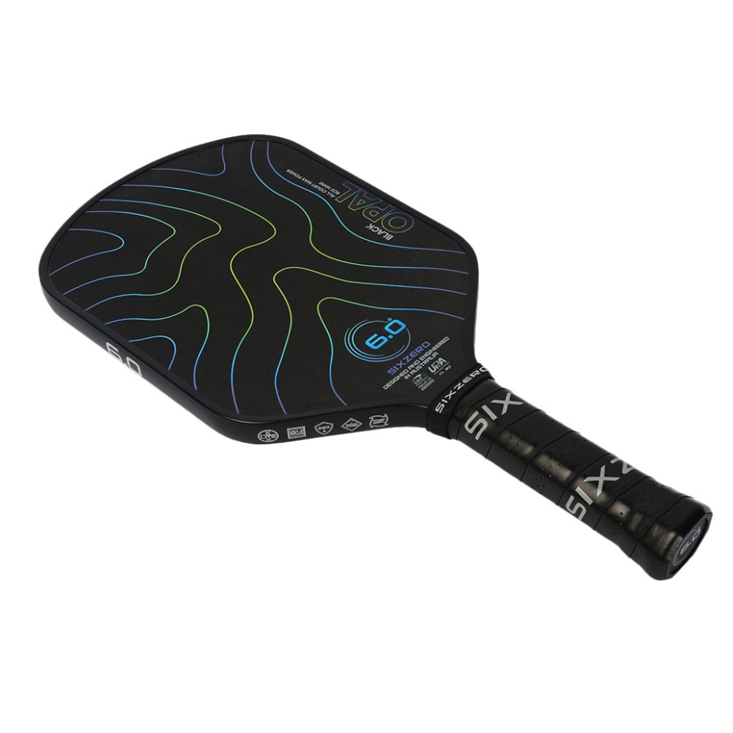 Six Zero Black Opal 14mm Pickleball Paddle