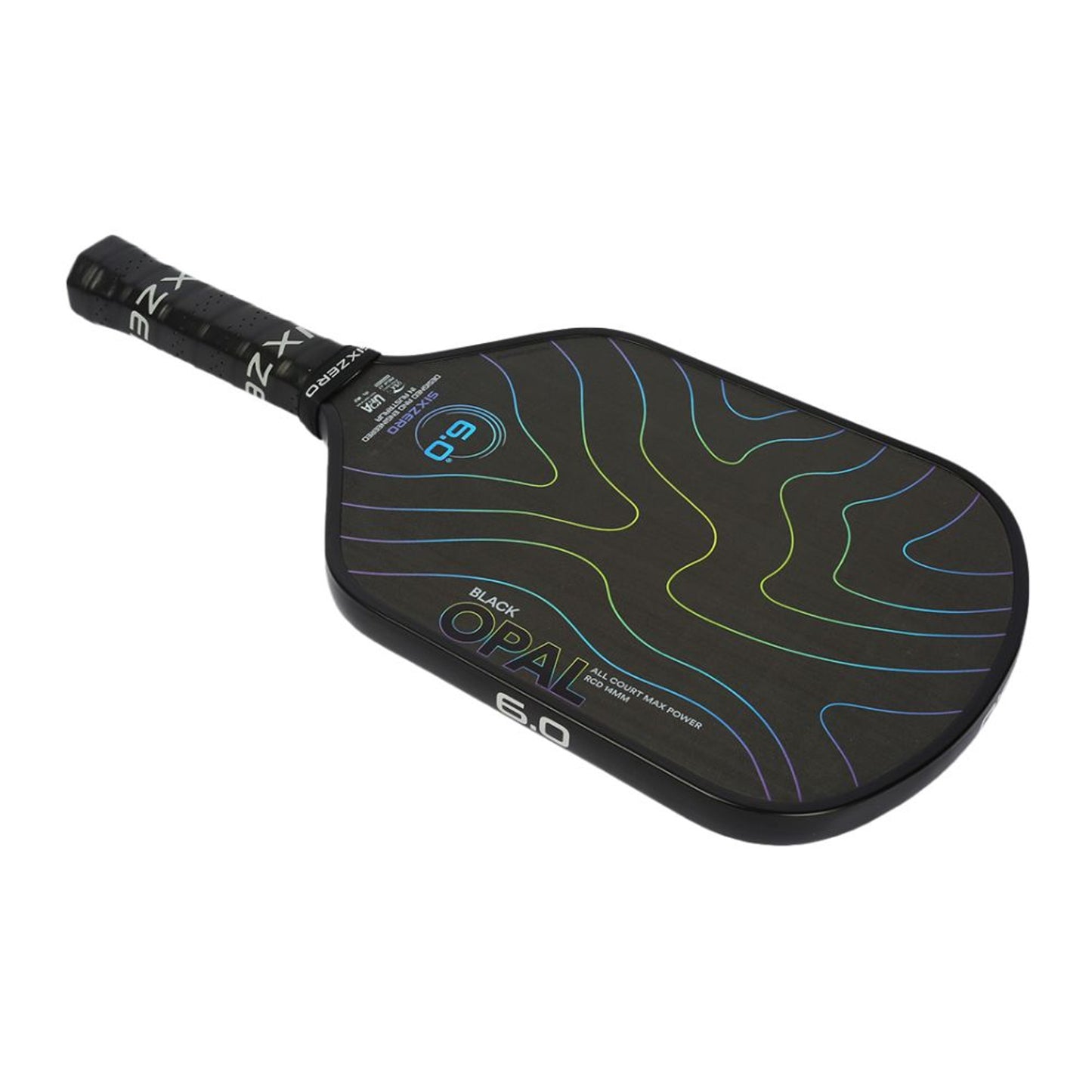 Six Zero Black Opal 14mm Pickleball Paddle