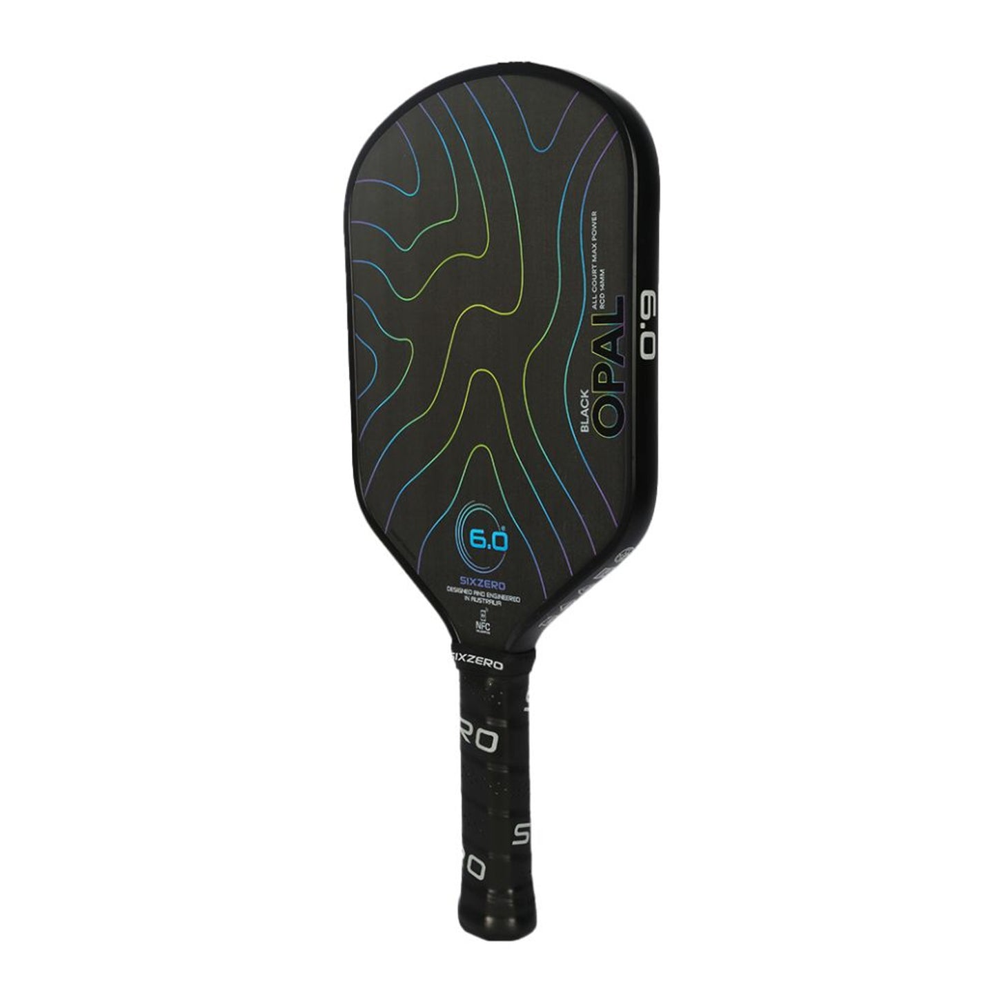 Six Zero Black Opal 14mm Pickleball Paddle