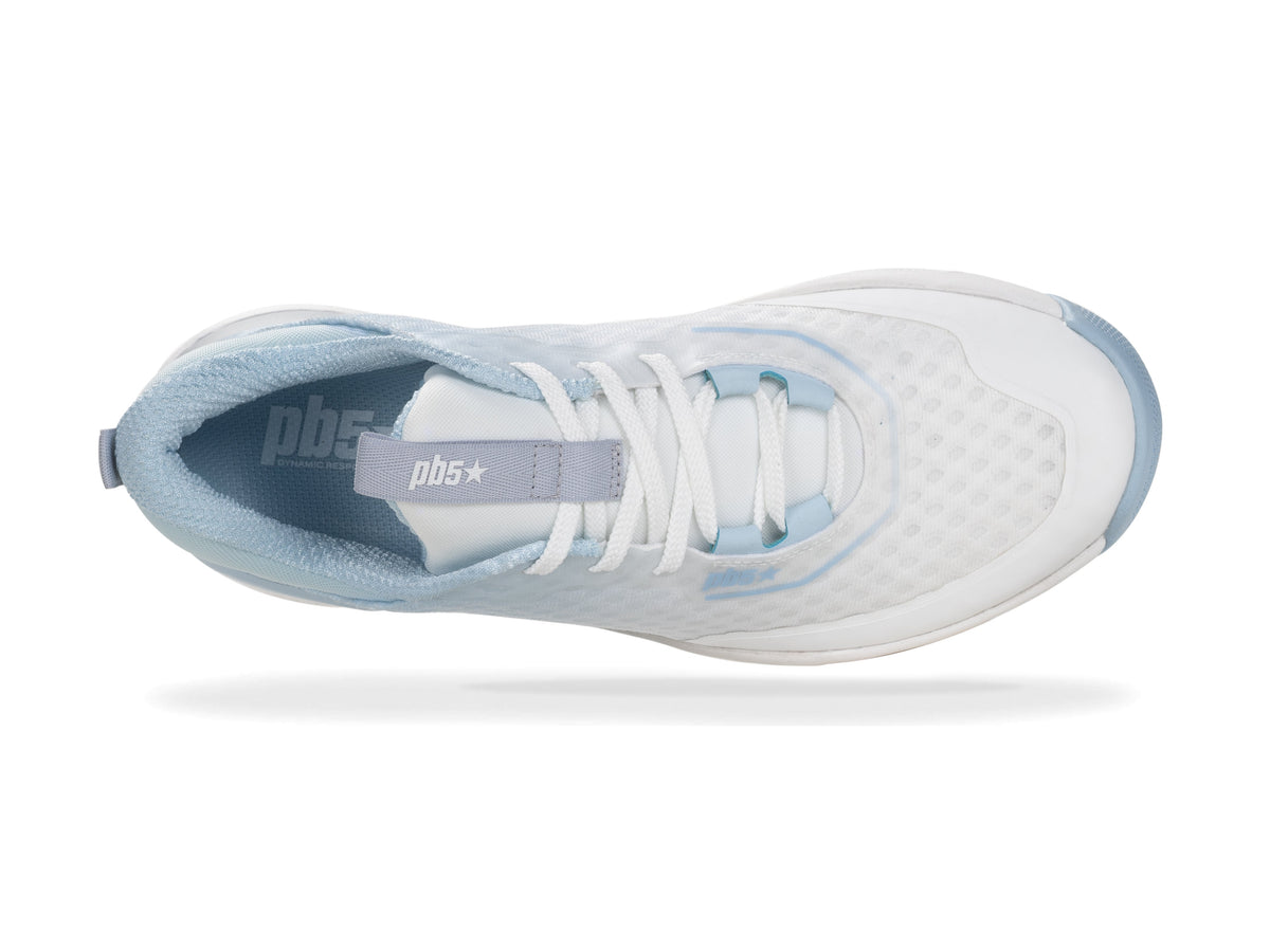 PB5star Axis Women's Pickleball Court Shoe - Lt. Blue Multi