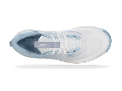 PB5star Axis Women's Pickleball Court Shoe - Lt. Blue Multi