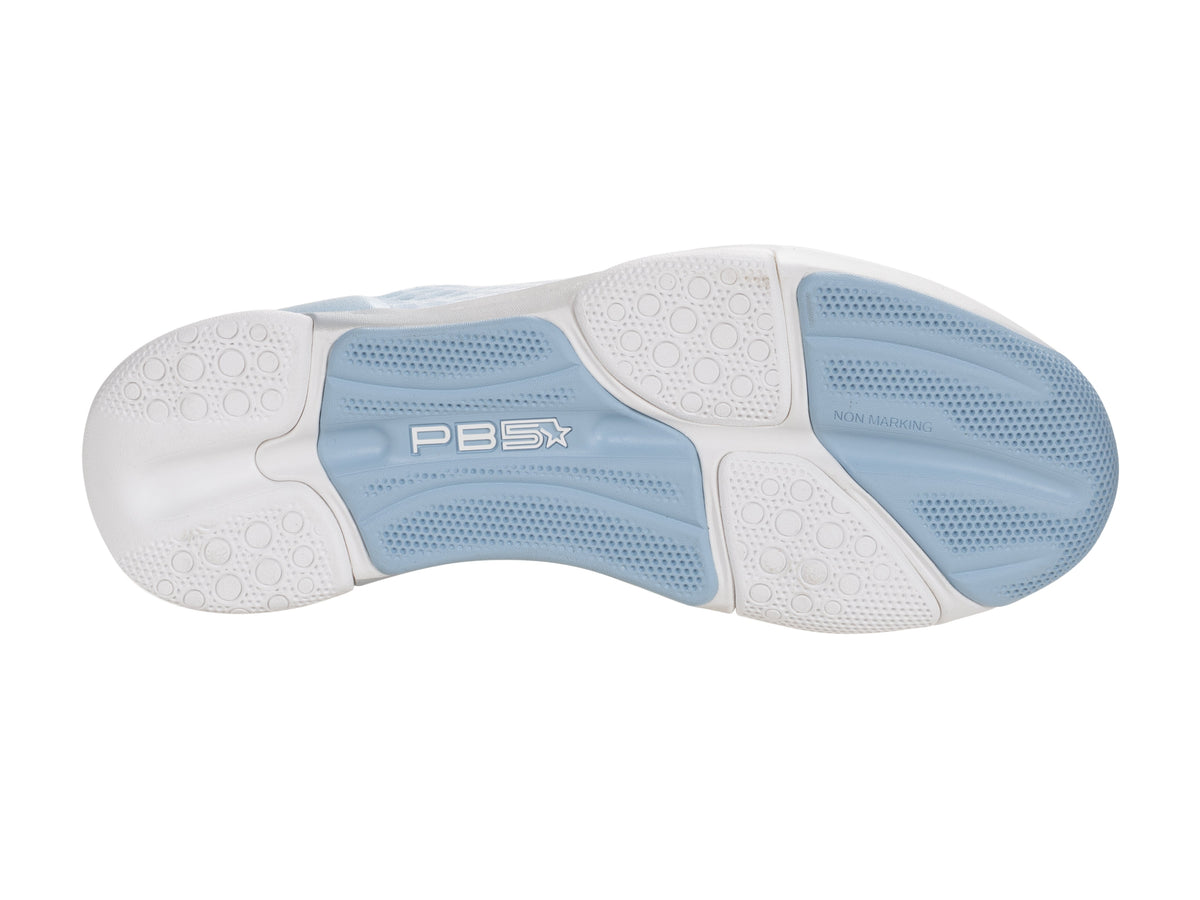 PB5star Axis Women's Pickleball Court Shoe - Lt. Blue Multi
