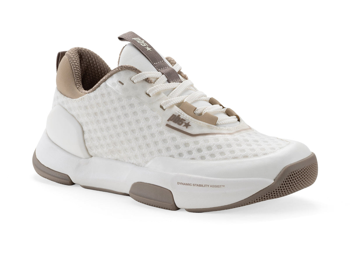 PB5star Axis Women's Pickleball Court Shoe - Soft White Multi