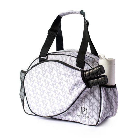 Pik'le'Ball - Court Couture White Premium Tote Bag