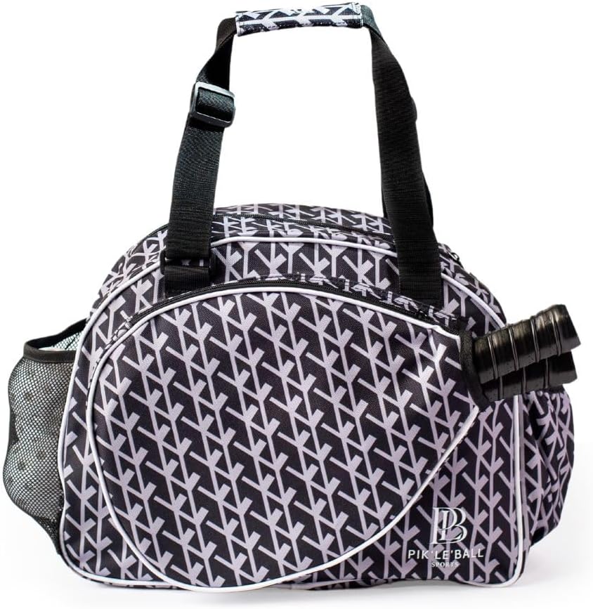 Pik'le'Ball - Court Couture Black Premium Tote Bag