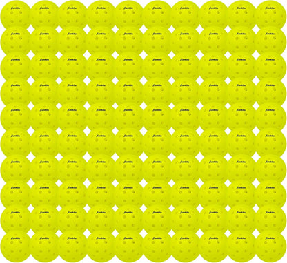 Franklin Sports X-40 Outdoor Pickleballs - 100 Pack YELLOW