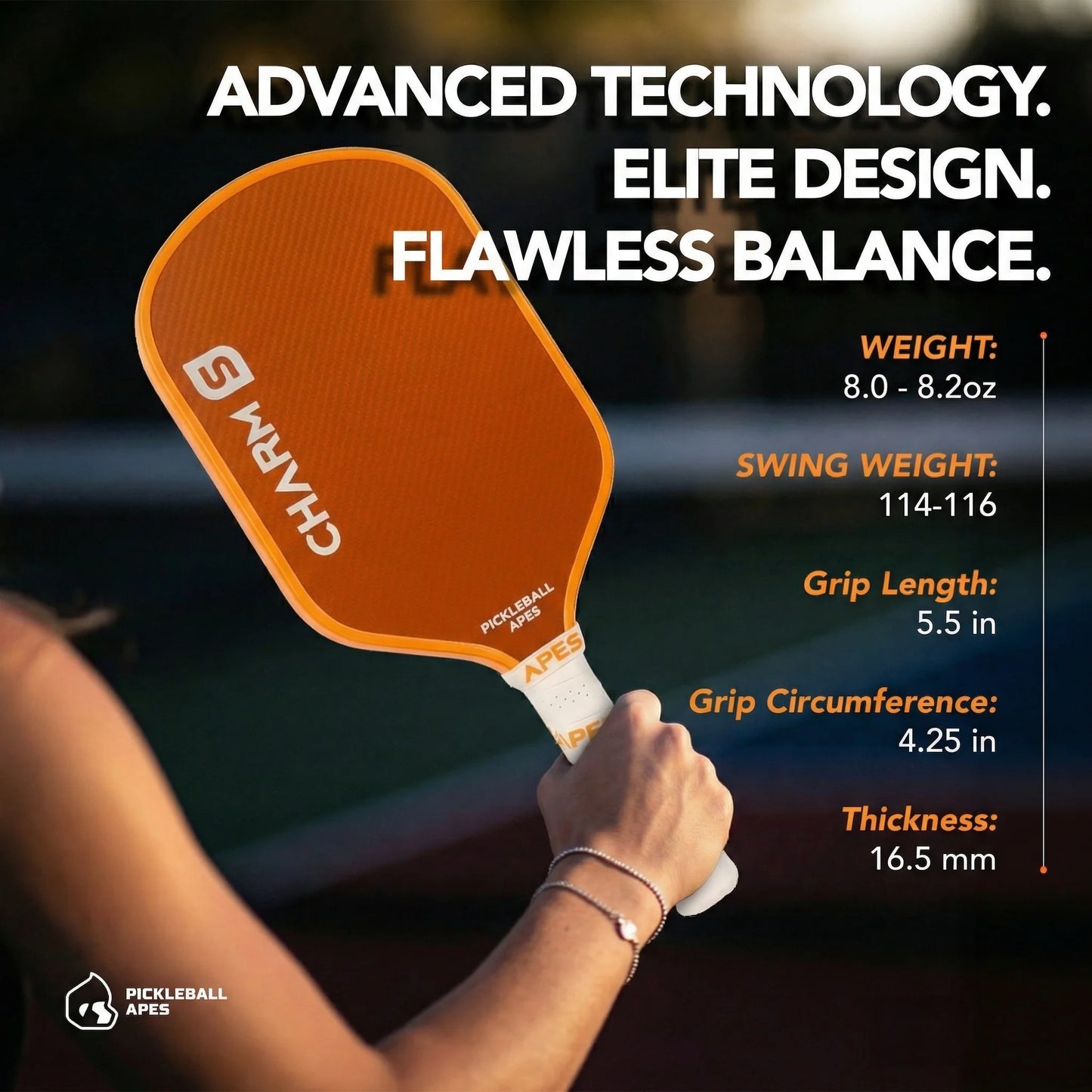 Pickleball Apes Charm S (Hybrid) Pickleball Paddle
