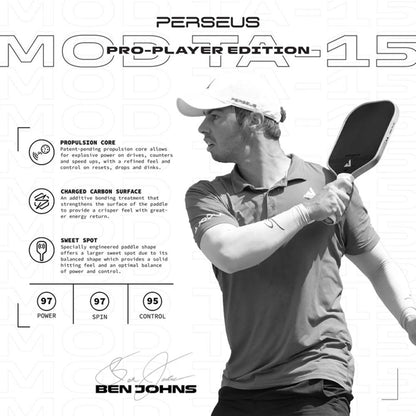 JOOLA Perseus 14mm Mod TA-15 Pro Player Edition Pickleball Paddle