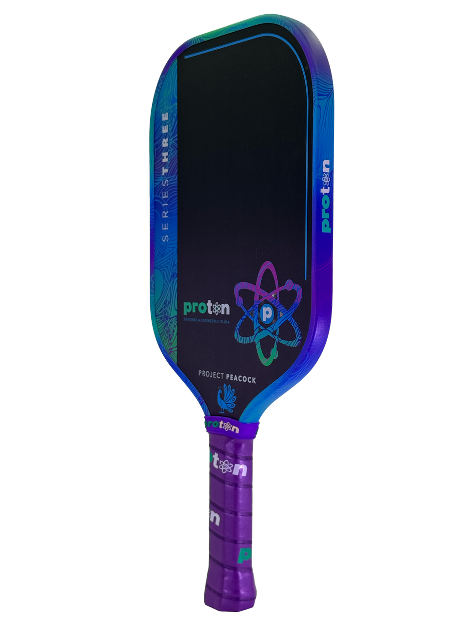 Proton Series Three Project Peacock 13mm Elongated Pickleball Paddle